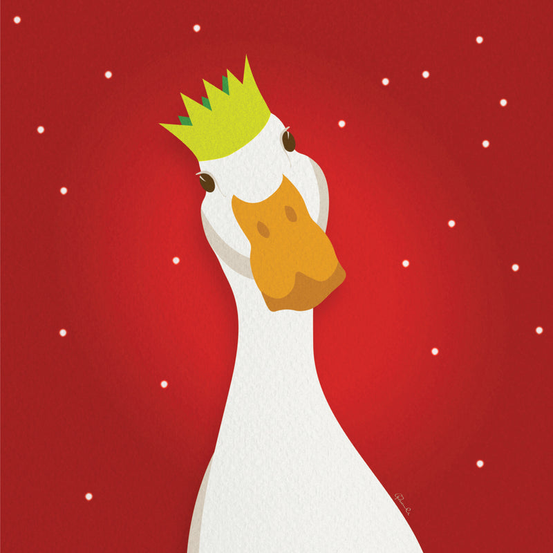 Let's Party Goose Christmas Cards