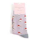 Miss Sparrow ladies little robins socks - lavender
