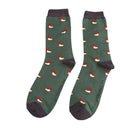 Mr Sparrow little robins socks - green
