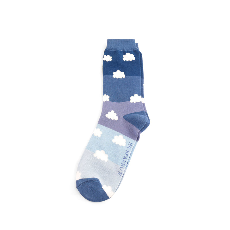 Men's cloudy sky socks - navy