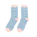 Miss sparrow ladies mallard socks - blue