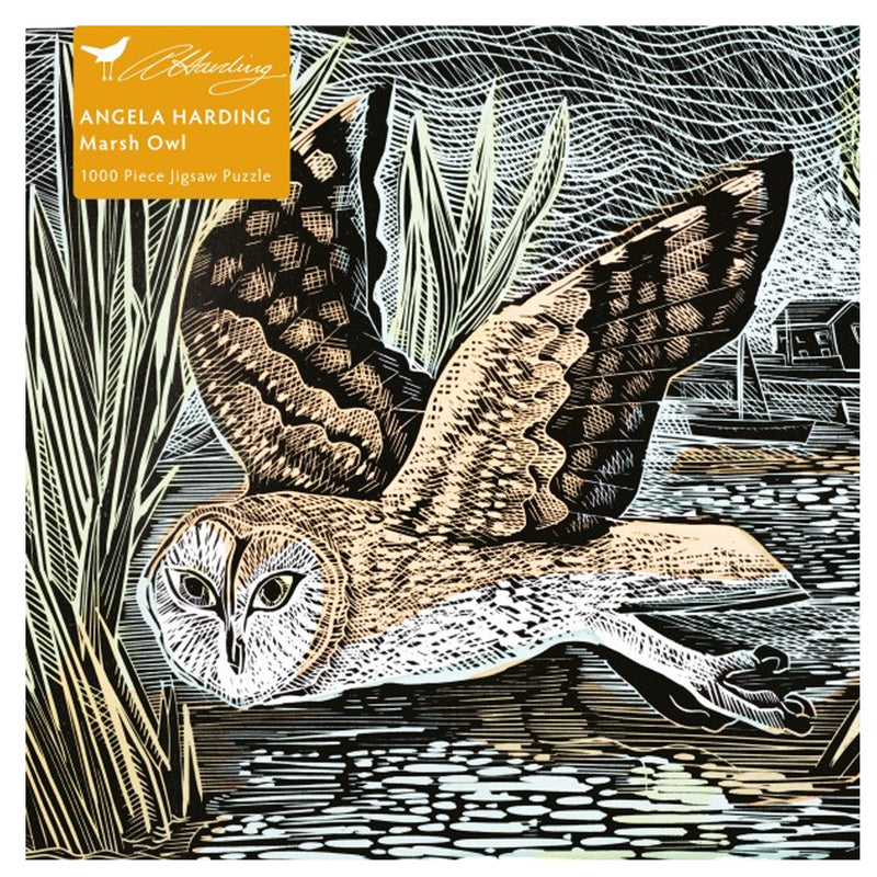 Angela Harding Marsh Owl Jigsaw Puzzle, 1000 piece