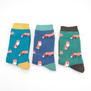 Mr Heron men's fox socks gift box
