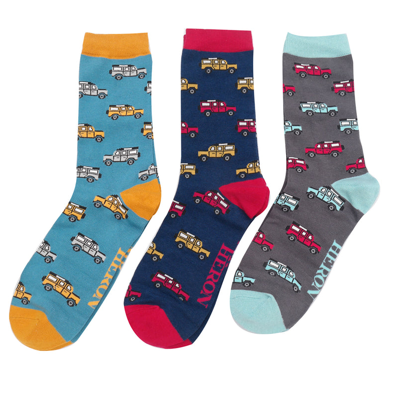 Mr Heron Men's jeep box socks