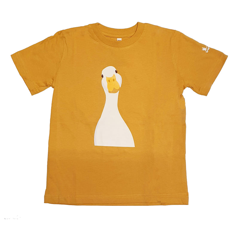 Children's Goose T-shirt - Ochre