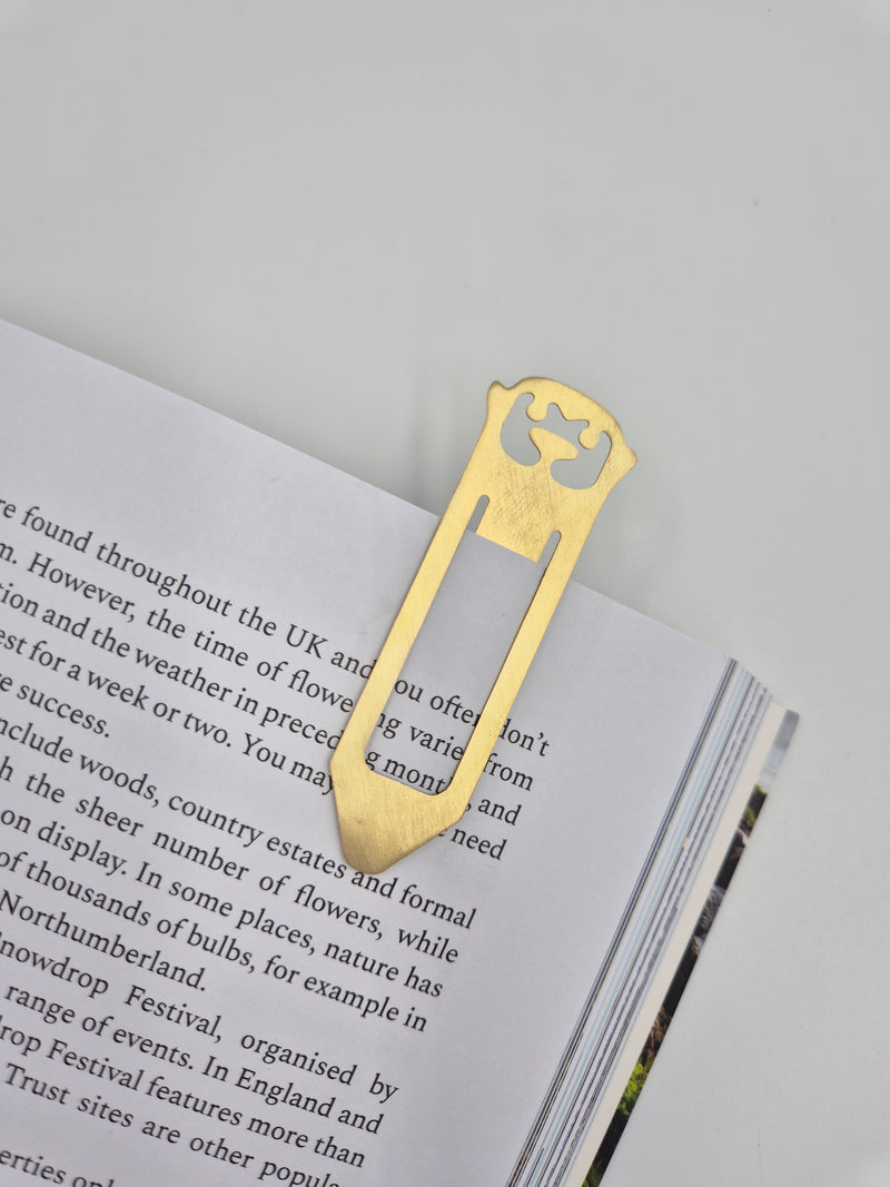 Made by Pivot Otter brass bookmark