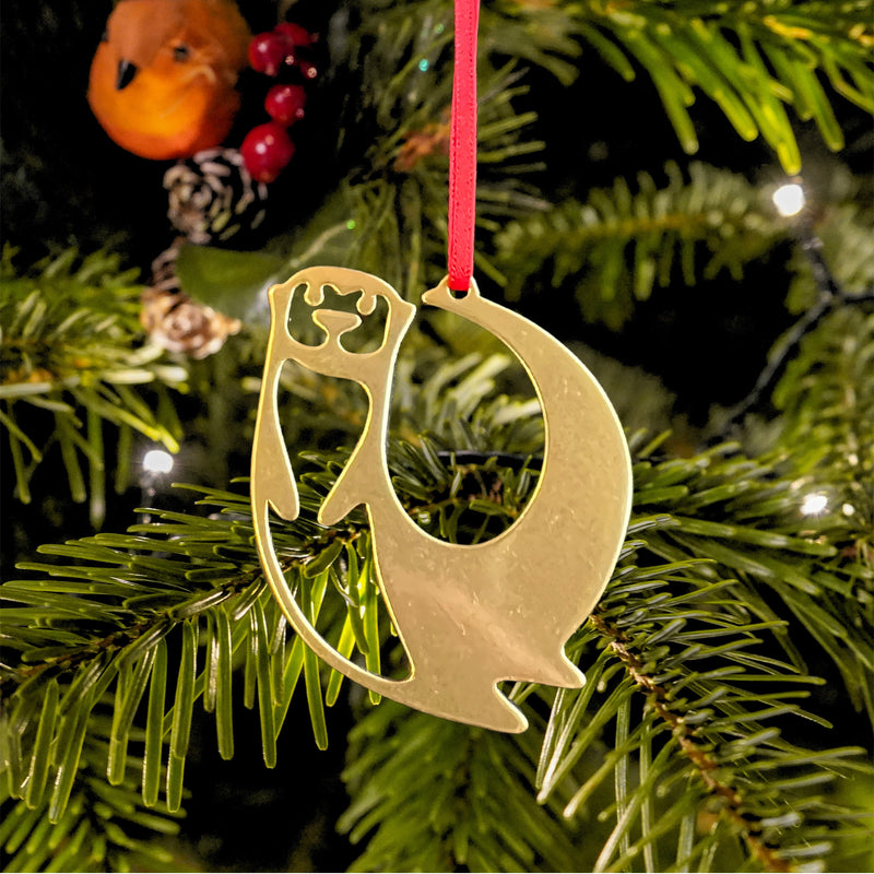 Otter Christmas decoration - made by pivot