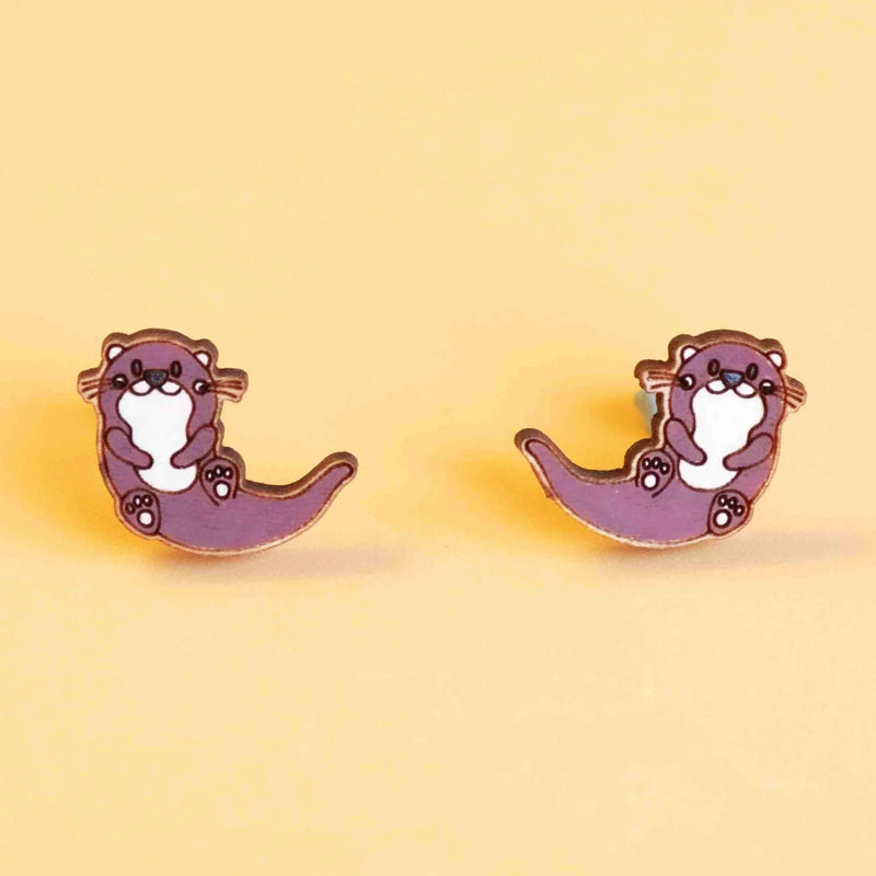 Robin Valley otter earrings