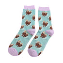 Miss Sparrow ladies otter socks - green