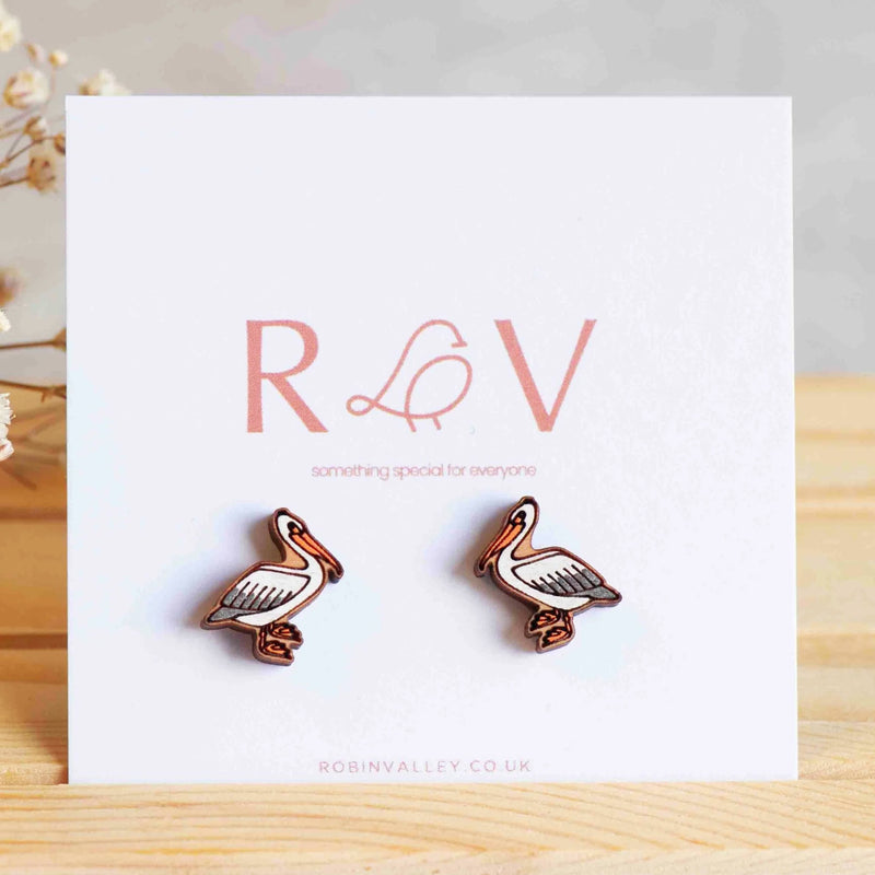 Robin Valley Pelican earrings