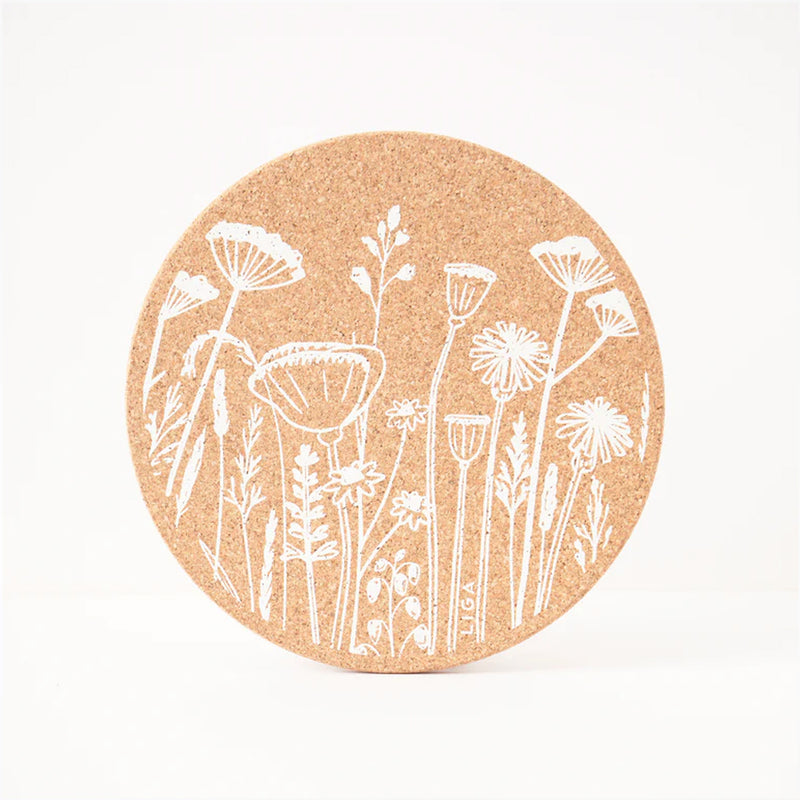 Liga cork placemat - Flowers