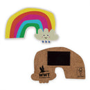 Festival friends wooden magnets