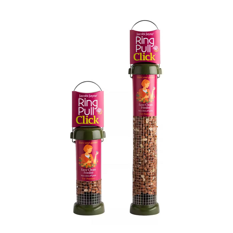 Ring-Pull™ Click Peanut Easy Clean Metal Bird Feeder