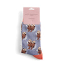 Miss Sparrow ladies otter socks - denim