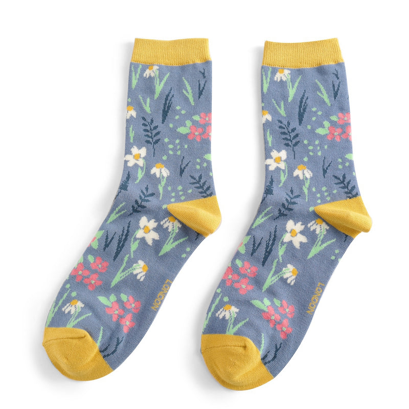 Ladies meadow socks - denim