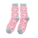 Miss sparrow ladies heron socks - pink