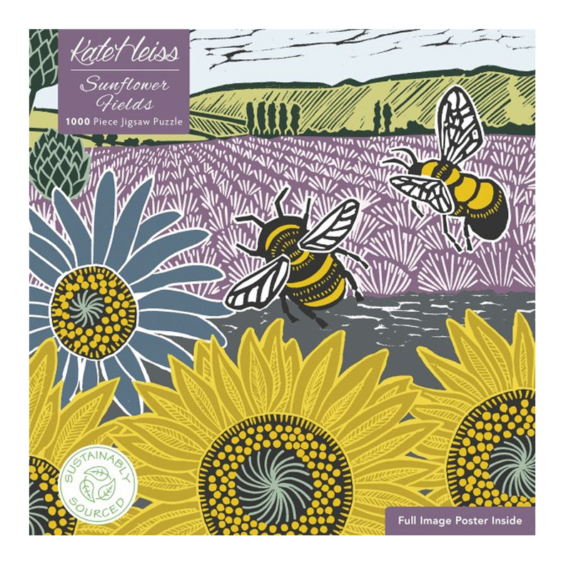 Kate Zeiss Sunflower Fields Jigsaw Puzzle, 1000 piece
