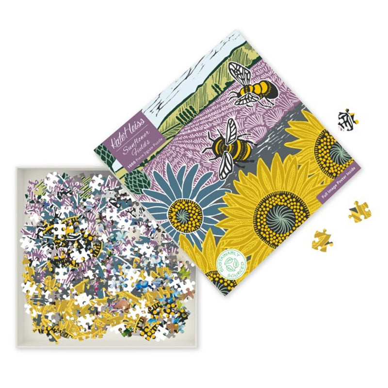 Kate Zeiss Sunflower Fields Jigsaw Puzzle, 1000 piece