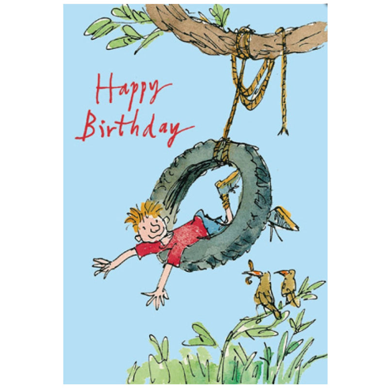 Quentin Blake - Swing Along Birthday Card