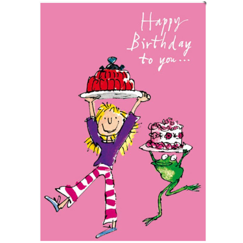 Quentin Blake Time for Cake Birthday Card