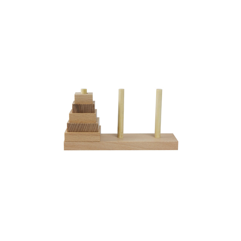 Tower of Hanoi wooden puzzle