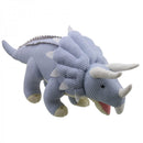 Knitted Triceratops soft toy - Blue