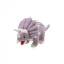 Knitted Triceratops soft toy - Lilac