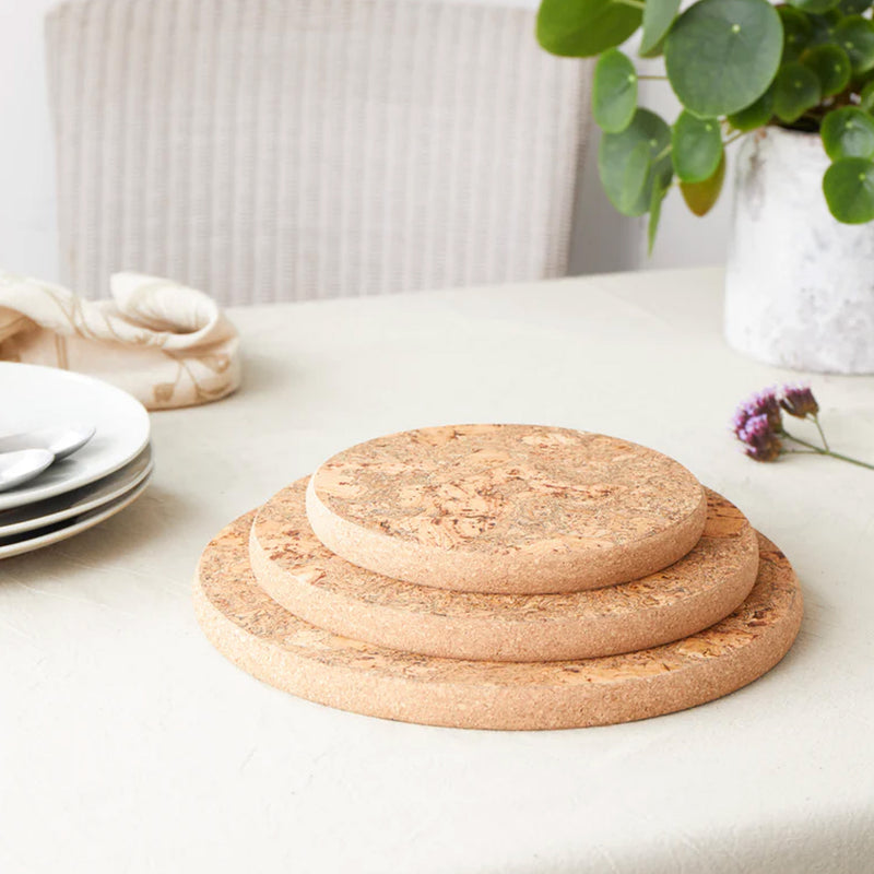 Round cork trivet