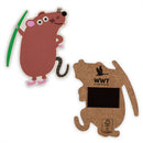 Festival friends wooden magnets