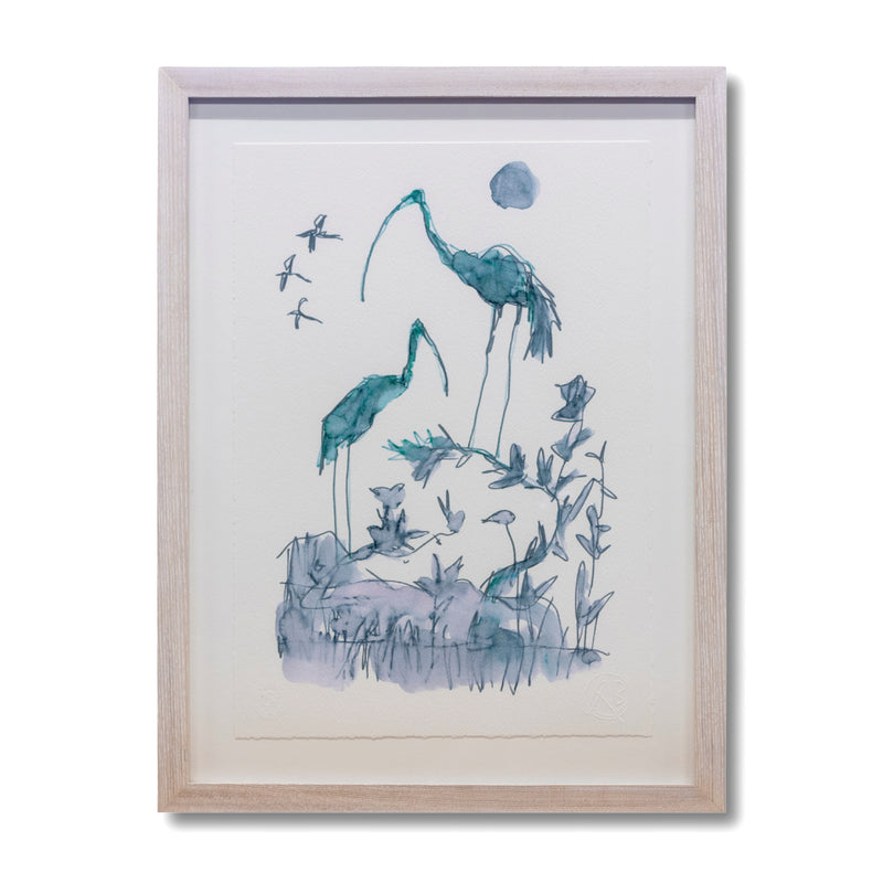 Quentin Blake: Drawn to Water print, Wading Birds