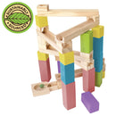 Wooden marble run