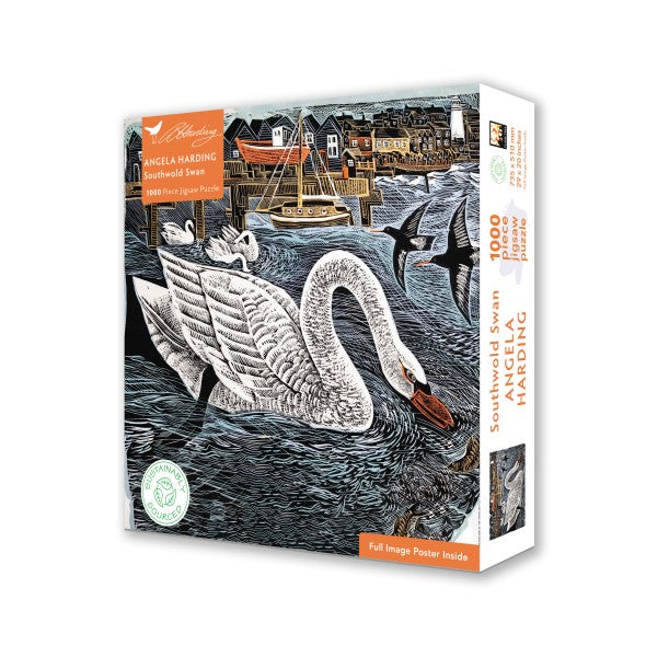 Angela Harding: Southwold Swan Puzzle 1000pcs