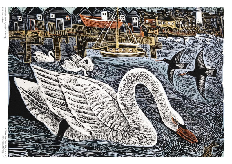 Angela Harding: Southwold Swan Puzzle 1000pcs