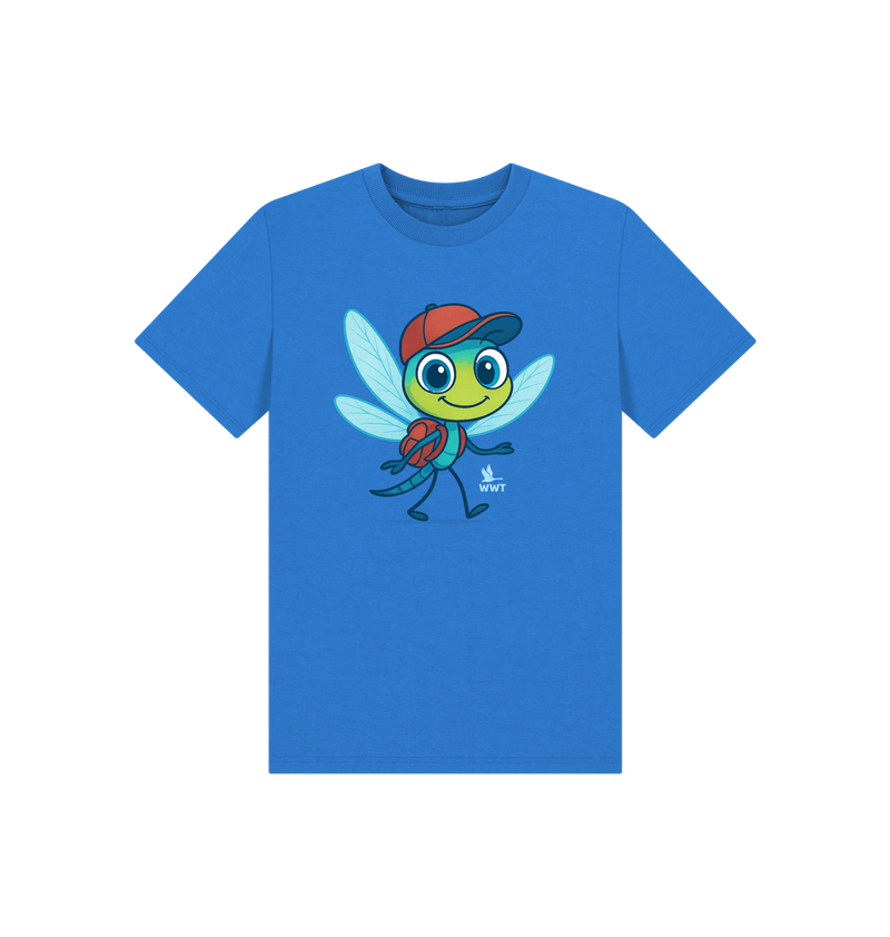 Bright Blue Printed Kids T-Shirt
