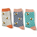 Miss Sparrow Ladies bumble bee socks box