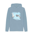 Stone Blue Bewick's Swans Hoodie