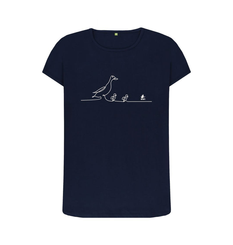 Navy Blue Women's Duck's t-shirt