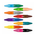 Double ended wax crayons