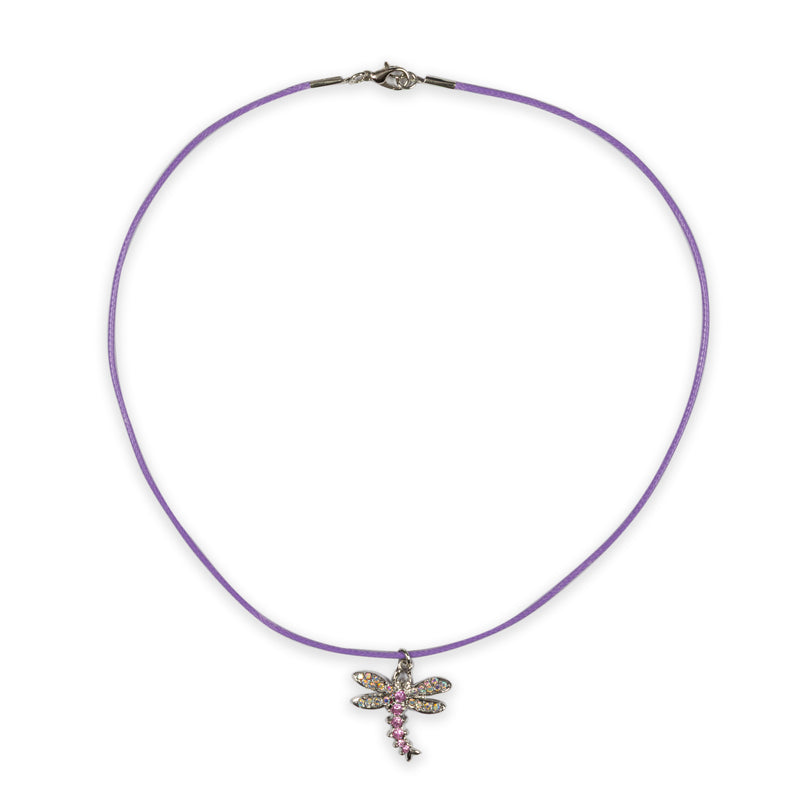 Kids sparkle dragonfly necklace