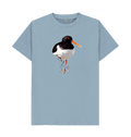 Stone Blue Printed T-shirt Front