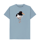 Stone Blue Printed T-shirt Front