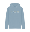 Stone Blue Printed Hoody Front