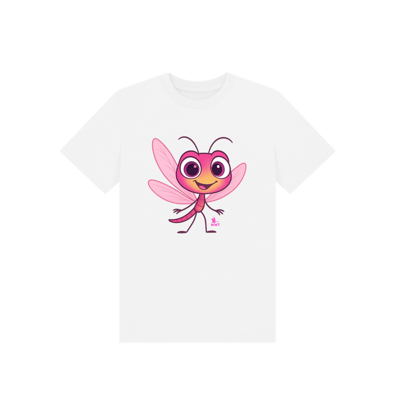 White Printed Kids T-Shirt
