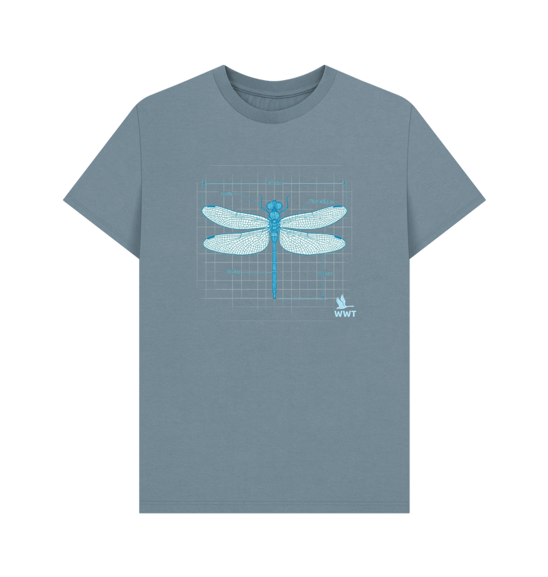 Stone Blue Printed T-shirt