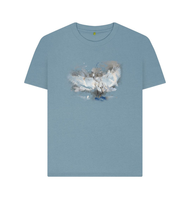 Stone Blue Women's Egret t-shirt