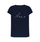 Navy Blue Printed T-shirt