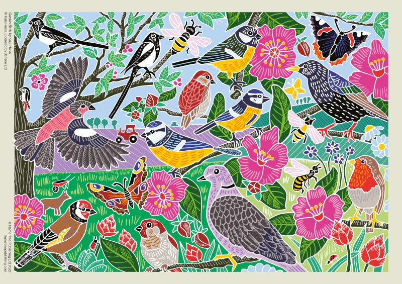 Kate Heiss: Garden Birds Puzzle 1000pcs