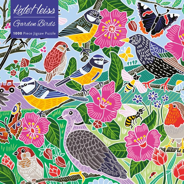 Kate Heiss: Garden Birds Puzzle 1000pcs