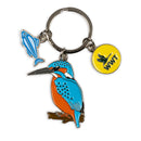 WWT metal kingfisher keyring