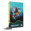 WWT Jigsaw puzzle with a colourful Kingfisher bird design 750 pieces 